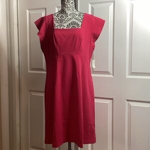 Lark & Ro Fuchsia Pink Love Potion Mini Dress Square Neckline 16 New